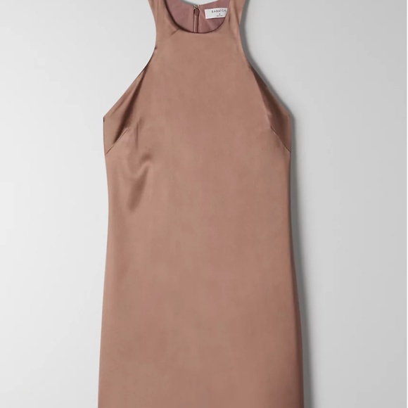 Aritzia Babaton Pressure dress, racer back mini dress, deep Taupe. - Picture 2 of 3